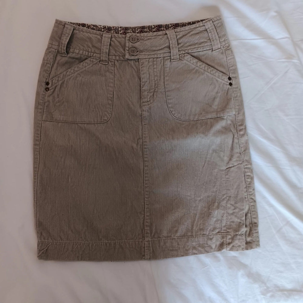 Corduroy Midi/mini Skirt